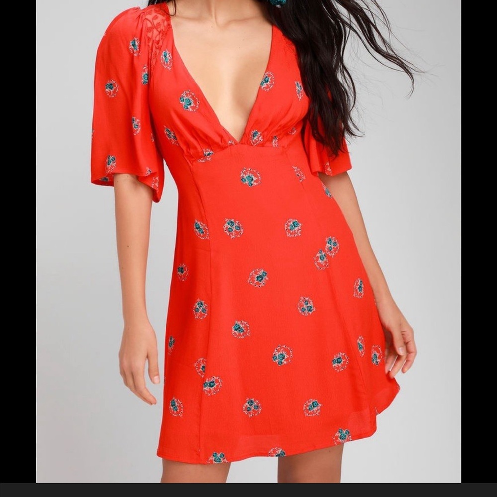 NWT Free People Mockingbird Mini Dress